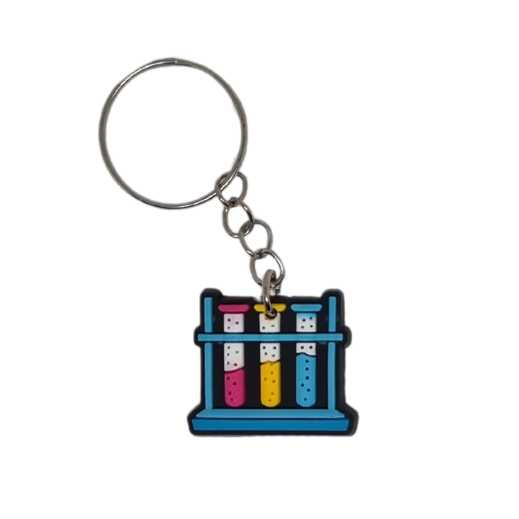 Science keychain 8 Tube rack